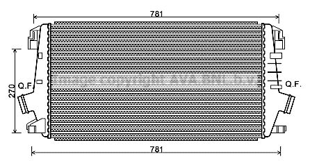 AVA QUALITY COOLING Kompressoriõhu radiaator OL4550